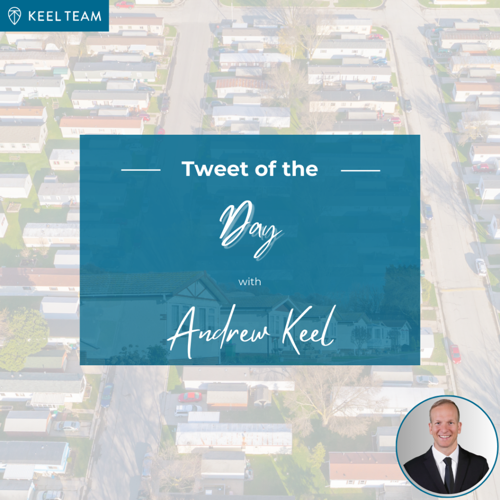 Tweet of the Day with Andrew Keel: Mobile Home Park Investing