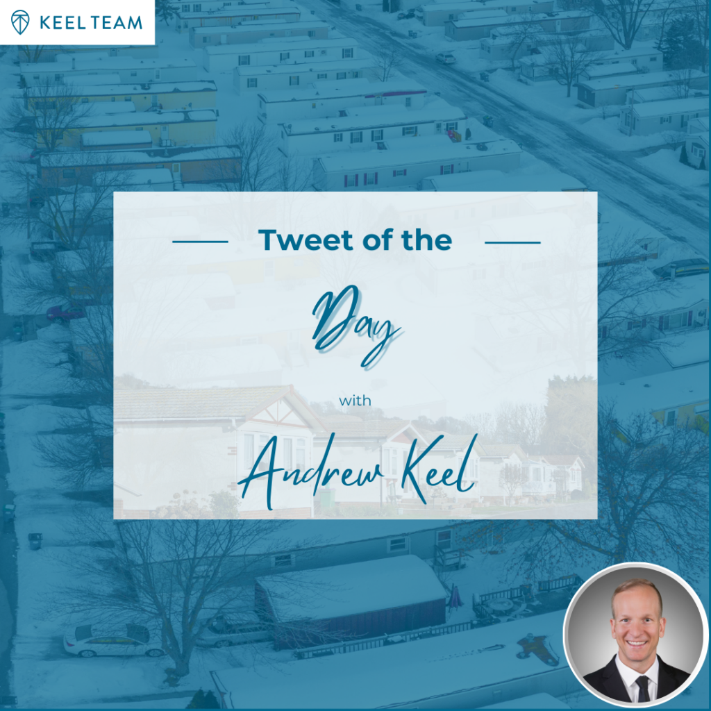 Tweet of the Day with Andrew Keel: Manufactured Homes