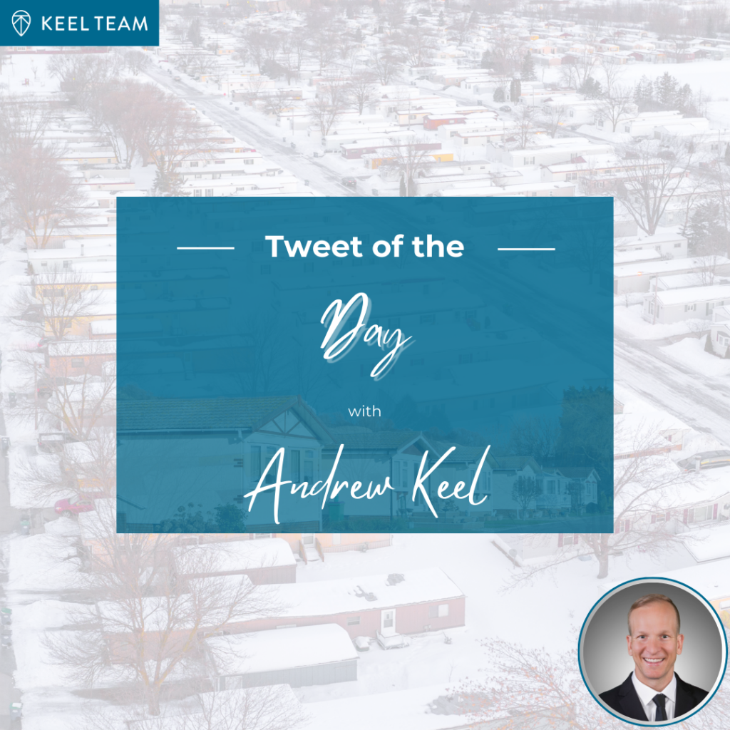 Tweet of the Day with Andrew Keel: Mobile Home Park Investments