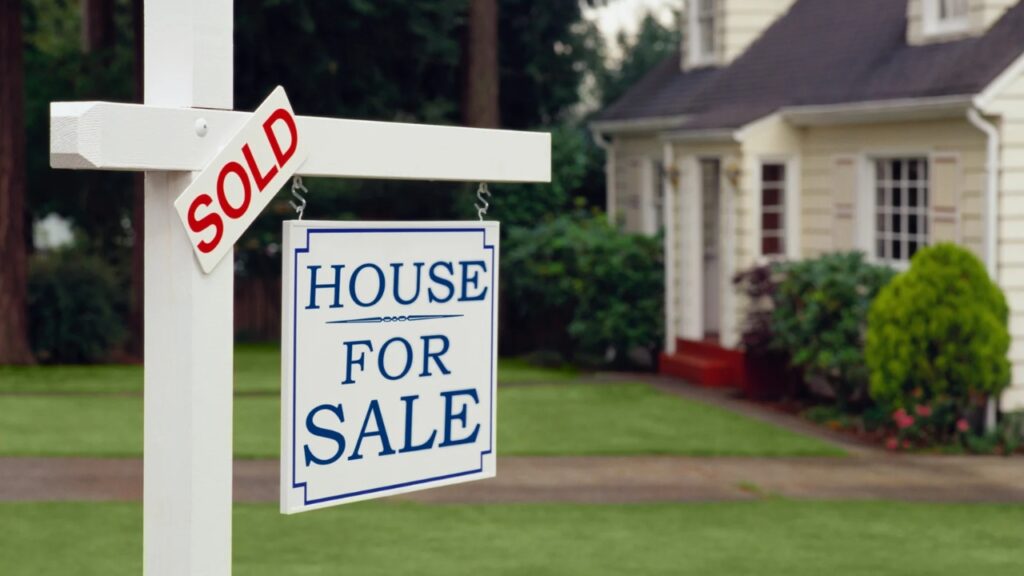 house for sale sign real estate investment