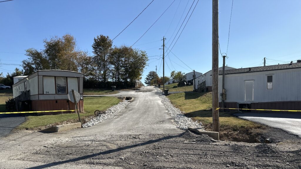 before mobile home park value road improvement