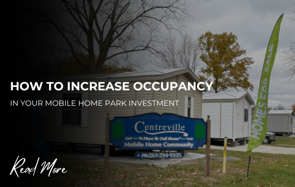 cover image for increasing occupancy blog mobile home park