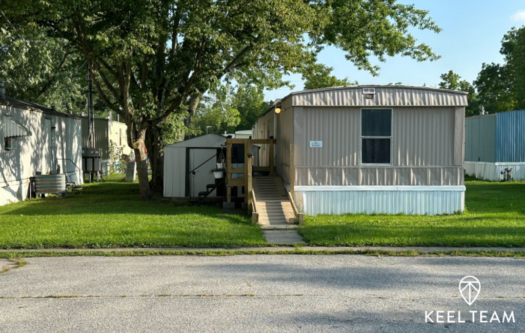 Metal on metal mobile home