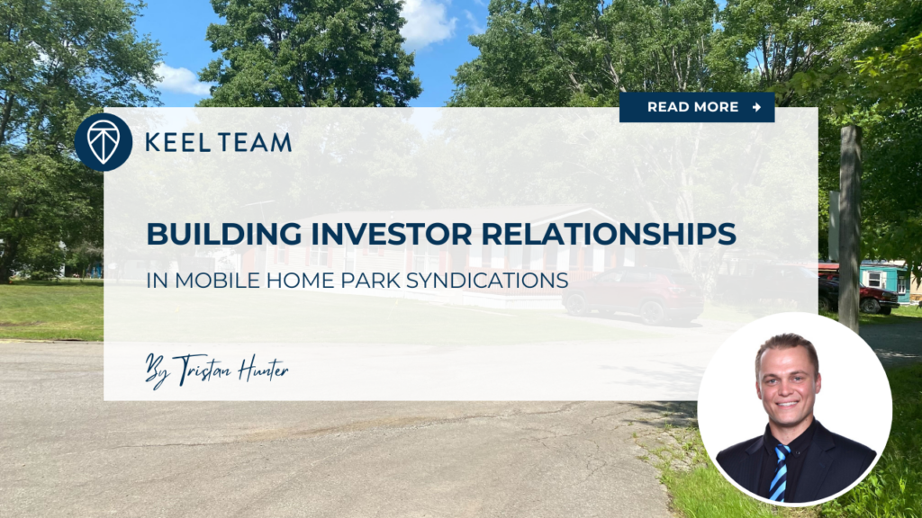 investor relationships in mobile home park syndications