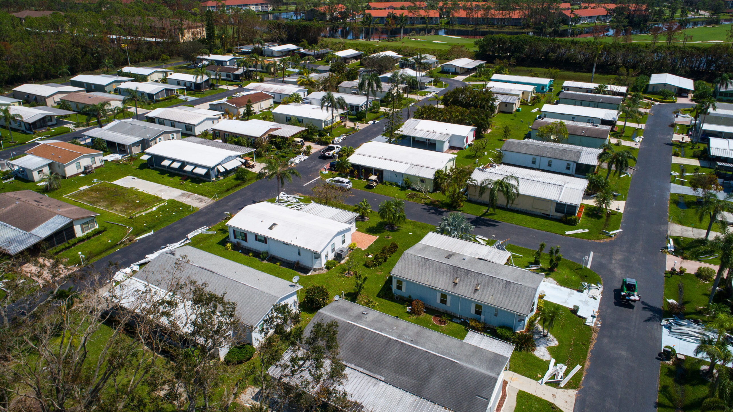 Mobile home park destroyed by Hurricane irma