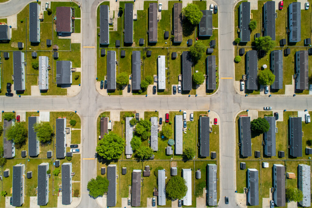 Trailer Park Overhead View.