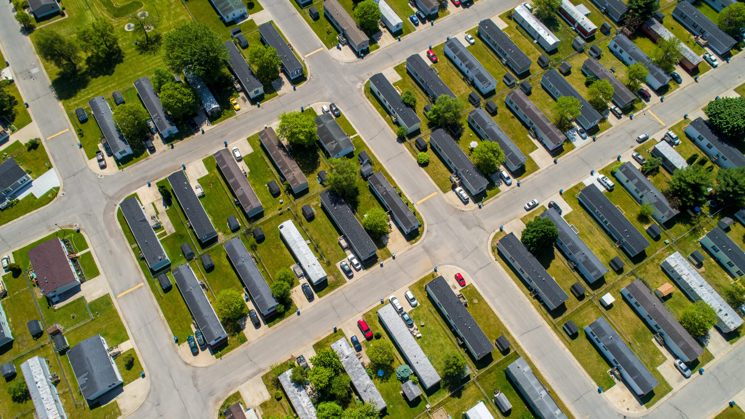 Trailer Park Overhead View.