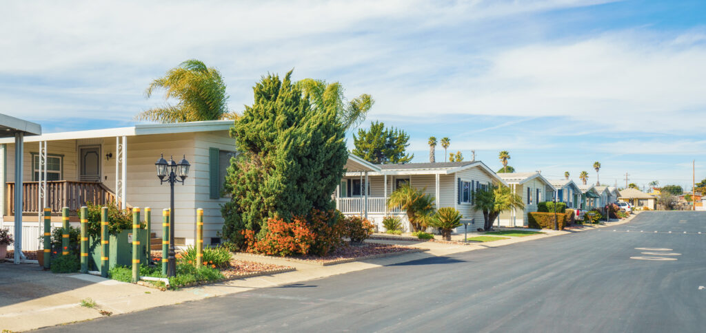 Mobile home park, age-restricted (55+) community in Oceano, Cali