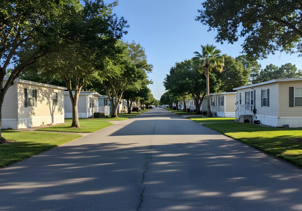 Mobile home park real estate investment opportunity manufactured housing street