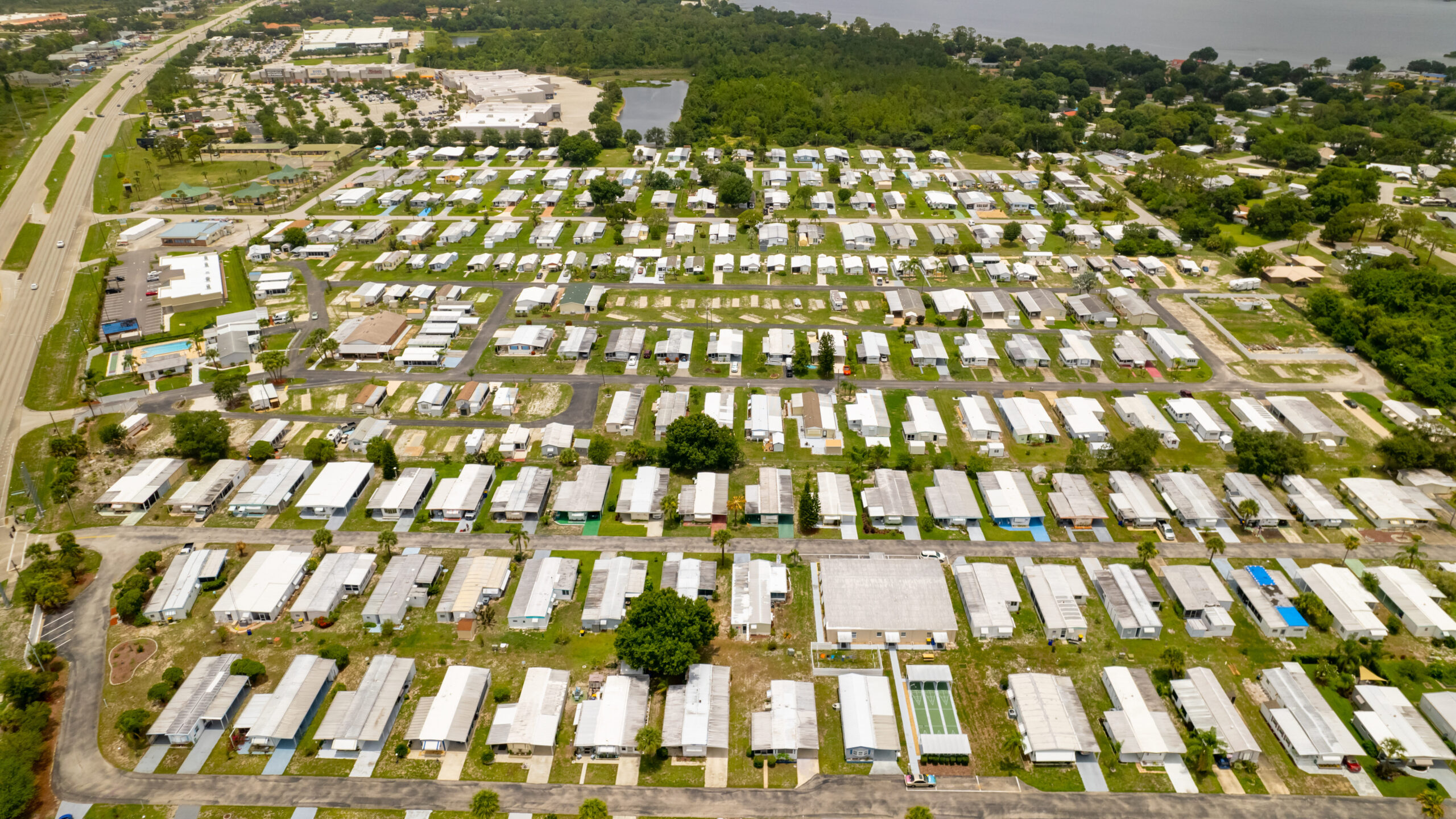 Mobile home park Sebring Florida USA
