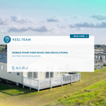 Mobile home park rules and regulations supporting property upkeep and resident expectations
